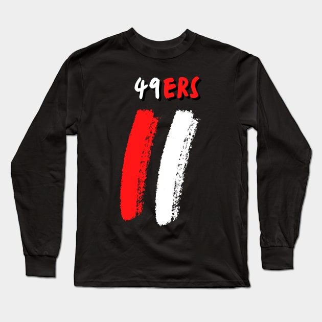 49 ers graphic design artwork Long Sleeve T-Shirt by Nasromaystro